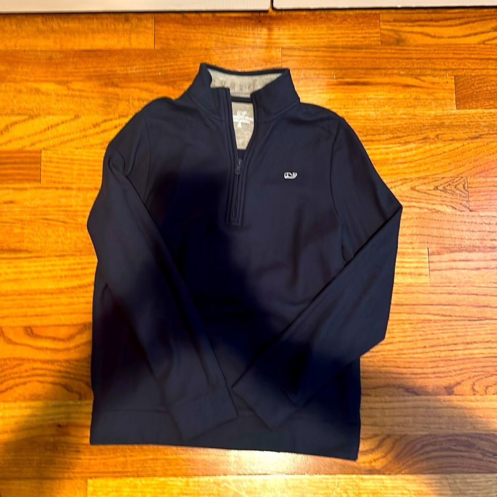 Boys navy 1/4 zip sweatshirt size medium 12-14